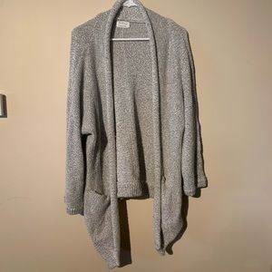 Grey knit Paper Label Cardigan
